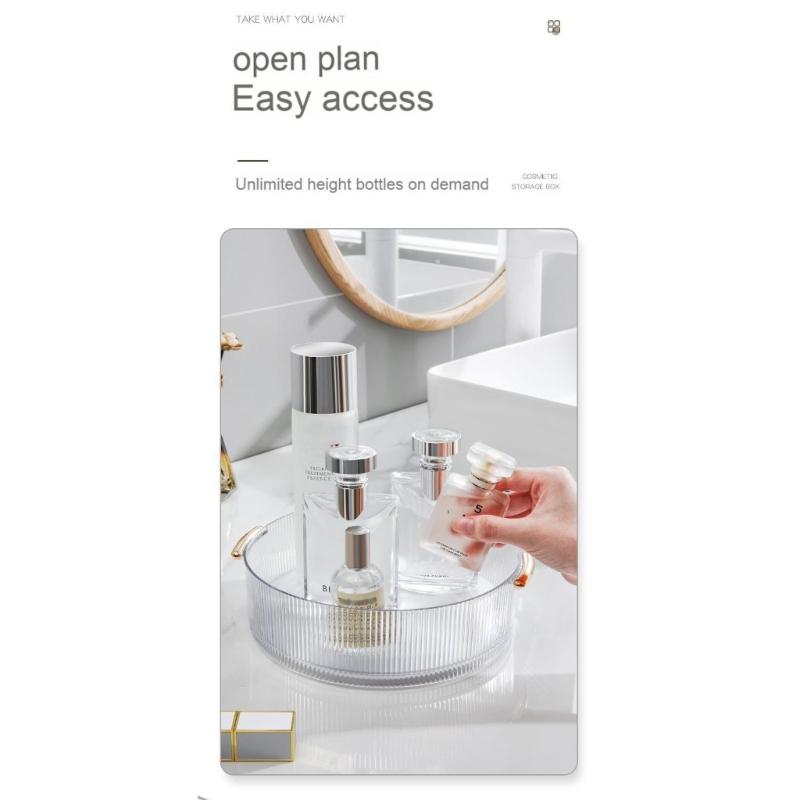 Rotating 360 Degree Cosmetics Organizers For Efficient Storage Of Makeup Perfumes And Jewelry