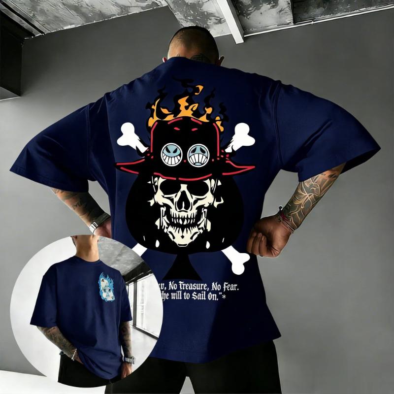One Piece Pirate Skull Graphic T Shirt Men Women Anime Streetwear 2026 Summer Cotton Short Sleeve Tee Casual Tops Y2k Clothes