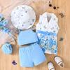New Arrival Suit Hat Shorts 4-piece Set Fashion Trendy Girls' Set