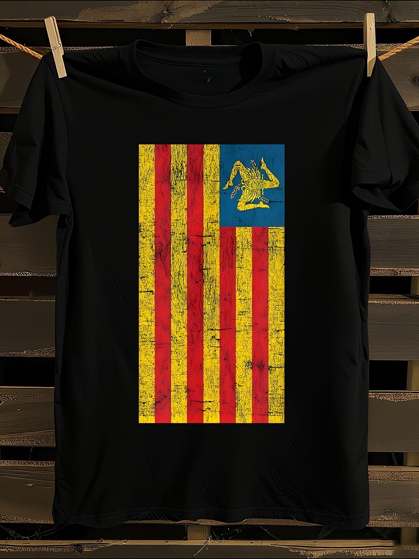Sicilian Pride Sicily Flag Graphic Tshirt XXXL