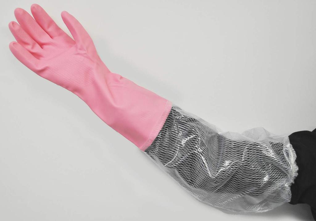 Dunlop Home Products Vinyl Gloves for Work Thick Long Sleeves with Arm Covers Pink M Cleaning Laundry Gardening Nursing Care Covers Up To the