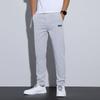 Heren Lente en Zomer Grote Maten Casual Rechte Broek Elastische Hoge Taille Zakelijke Broek