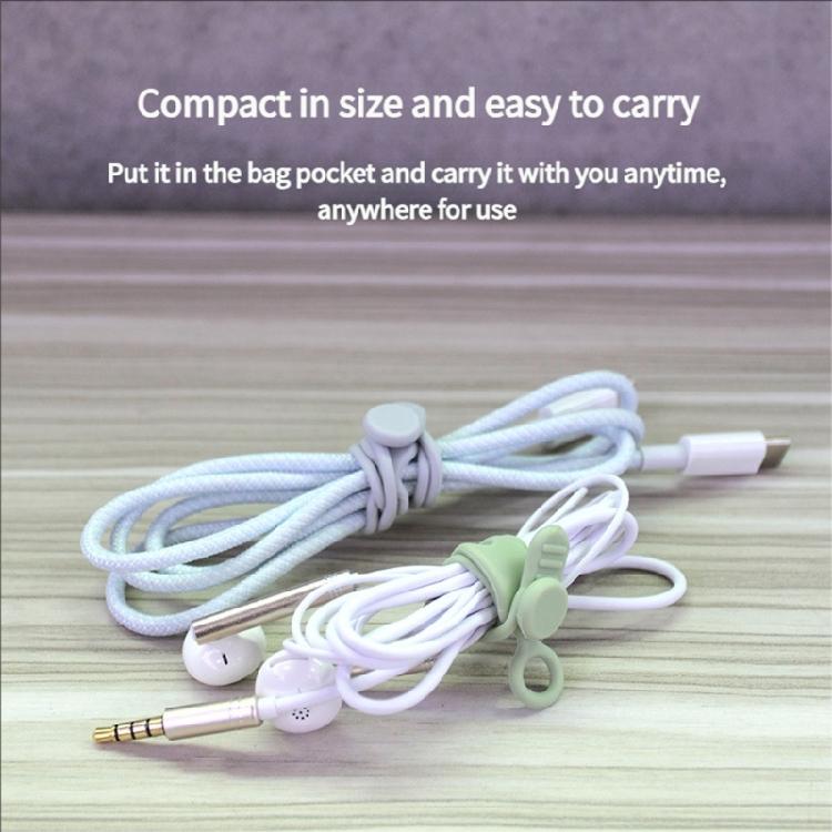 Quick Release Silicone Cable Straps Elastics Cord Organizers For Electronics Tangles Prevention