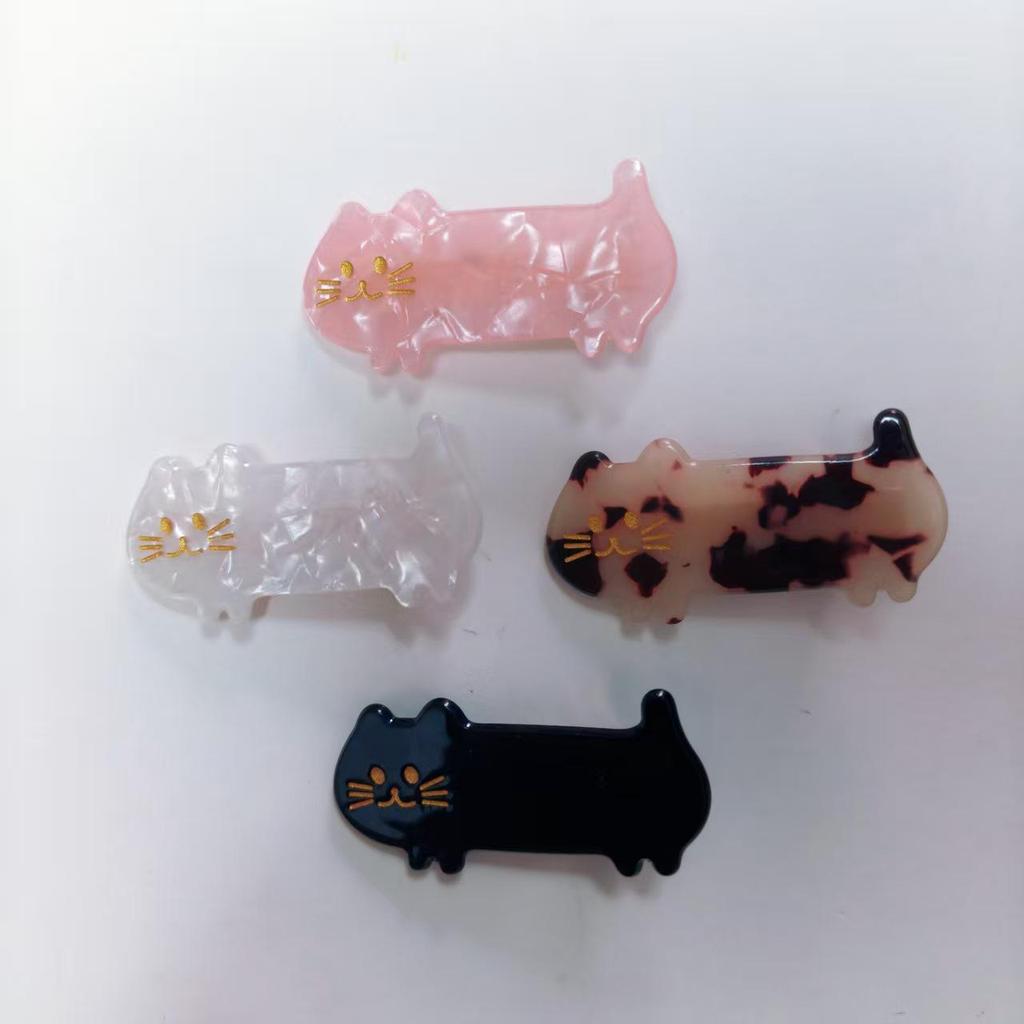 Japanese Acetate Cute Cat Hair Clip for Girls