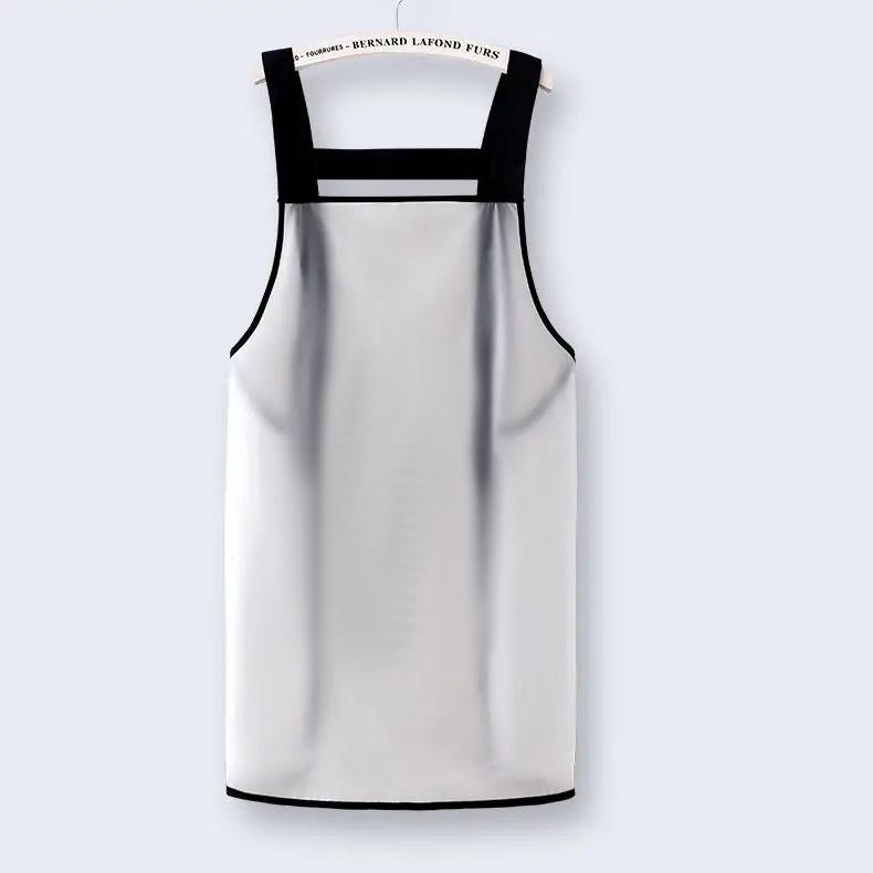 Grembiule da Cucina in TPU Resistente a Olio e Macchie - Impermeabile, Design Lavabile con Panno per Uomo e Donna