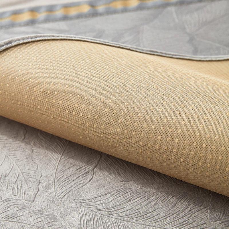 Luxury Feather Sofa Covers for Living Room Four Seasons Chenille Stereoscopic Jacquard Sofa Cushion Modern Non-slip Couch Cover