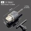 1Pc 1.5-10mm OR 0.8-10mm 1/4" Hex Shank Drill Chuck Keyless Drilling Quick Change Bit Adapter Converter Woodworking Power Tool
