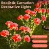Simulation Flower Outdoor Yard Lights 7 Heads Solar LED Lights Garden Floral Lamp  Lawn Decoration