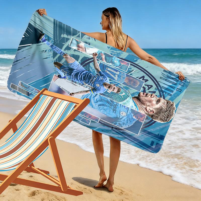 Kevin De Bruyne Manchester City'S Star Player Beach Towel Outdoor Camping Portable For Travel Seaside Quickdrying Swim Towel Swim Beach Towel