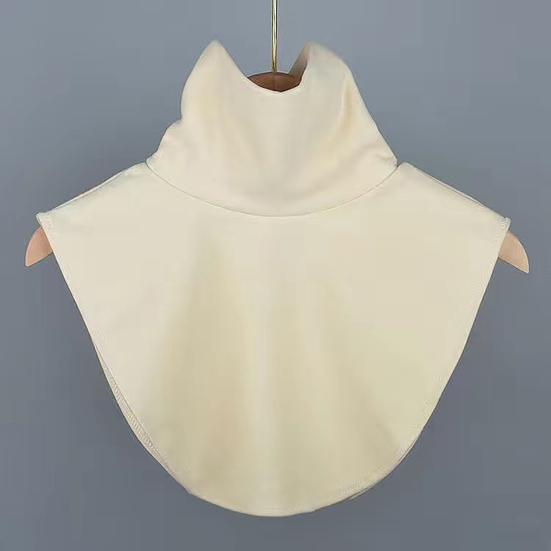 Women Fake Collar Solid Color Easy to Wash Comfortable False Collar Thickened Soft Scarf Collar Versatile Clothing Accessory