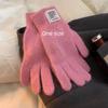 Candy Colors Touch Screen Knitted Gloves Full Finger Knitted Knitting Wool Gloves  Men and Women