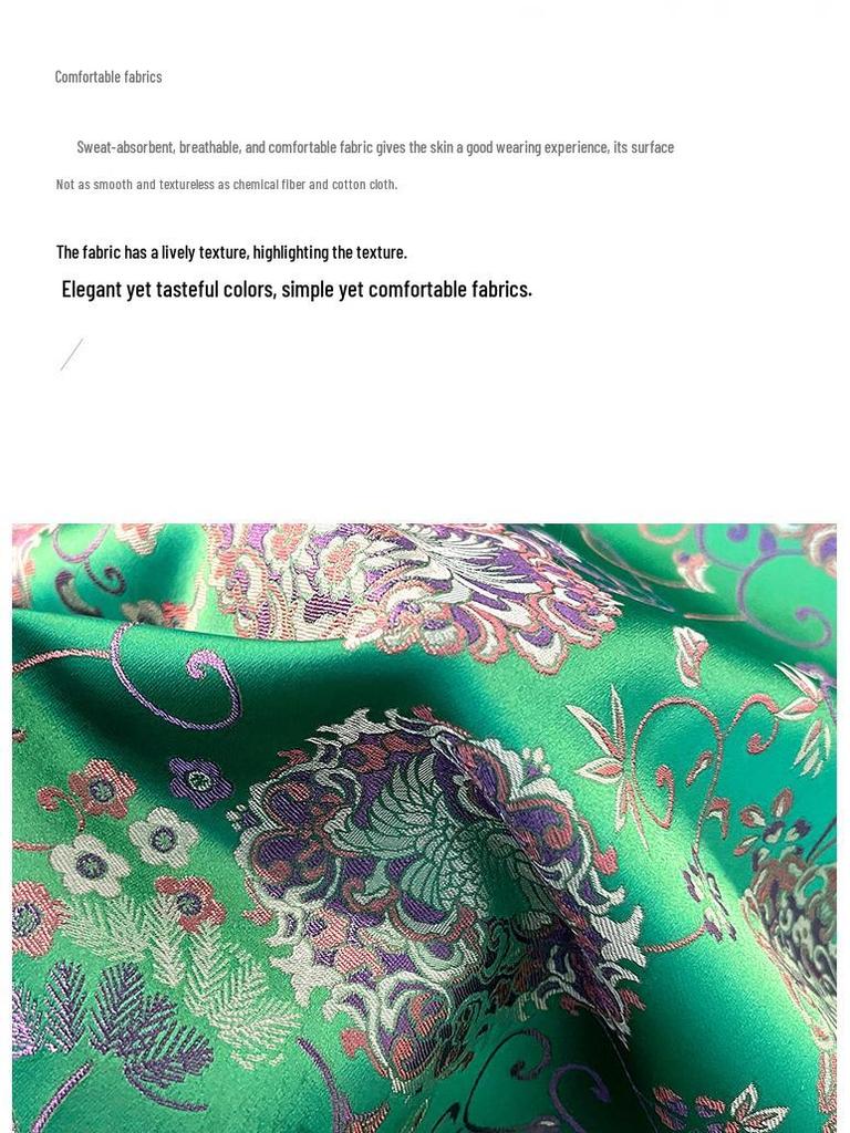 Women's Spring New Silk Brocade Tang Suit Vest with Frog Buttons