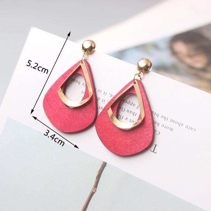 2024 New Rose Red Flower Hanging Earrings for Women Love Heart Blooming Florals Cute Lovely Female Ear Zircon Brincos New
