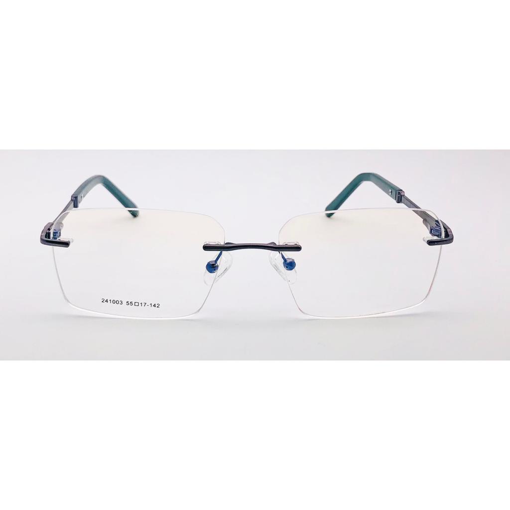 RSINC Unisex Rimless Metal Frame Fashion Optical Tom Gun Green 55-17-142 IB-16 B0DK1YJLXZ