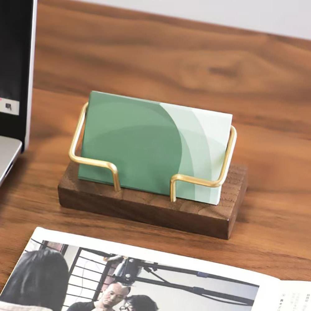 Tabletop Shelf Wooden Card Holder Card Storage Cards Display Stand Fashion Card Organizer  High-End