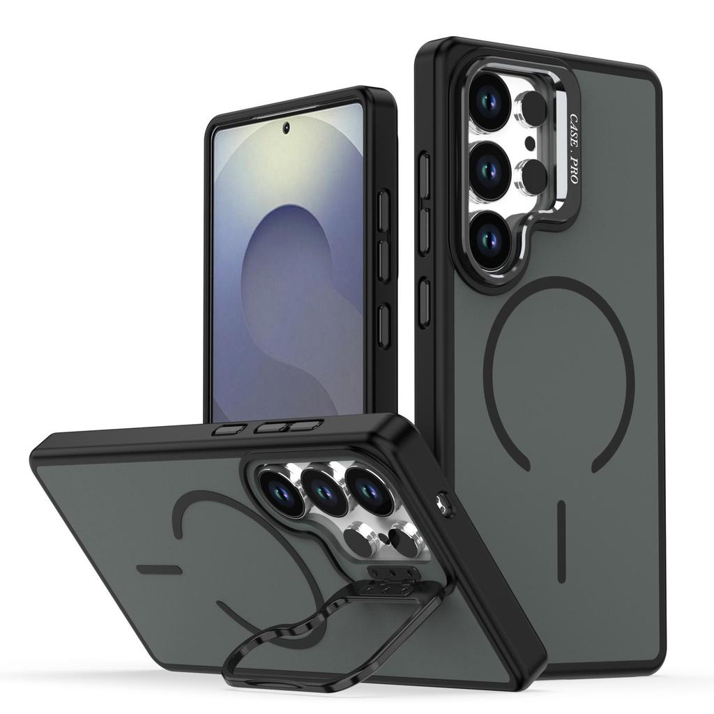 Samsung S26 Series Color-Blocking Frosted Phone Case