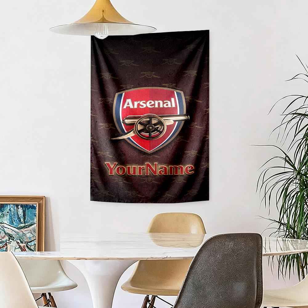 Arsenal Custom Your Name Wall Decor Tapestry Art For Pet Memorial Birthdaywedding Party Backdrop Family Gift