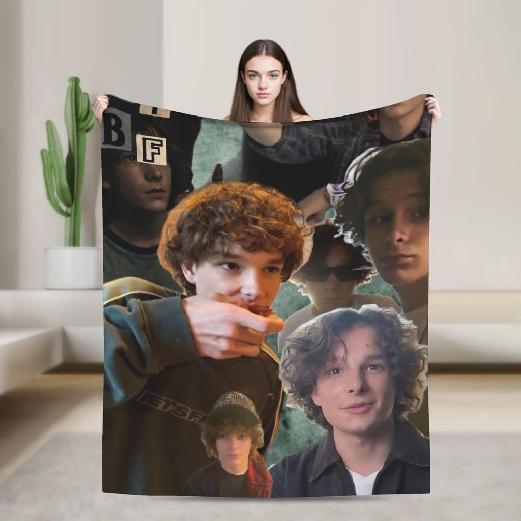 American Mason Thames Actor Blanket Quality Warm Soft Throw Blanket Winter Travel Office Living Room Novelty Bedspread