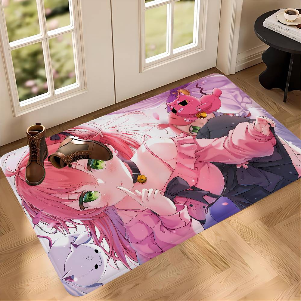 Hololive Sakura M-miko Bath Mat Kids Room Bedroom Decoration Balcony Anti-Slip Doormat Living Room Alfombra