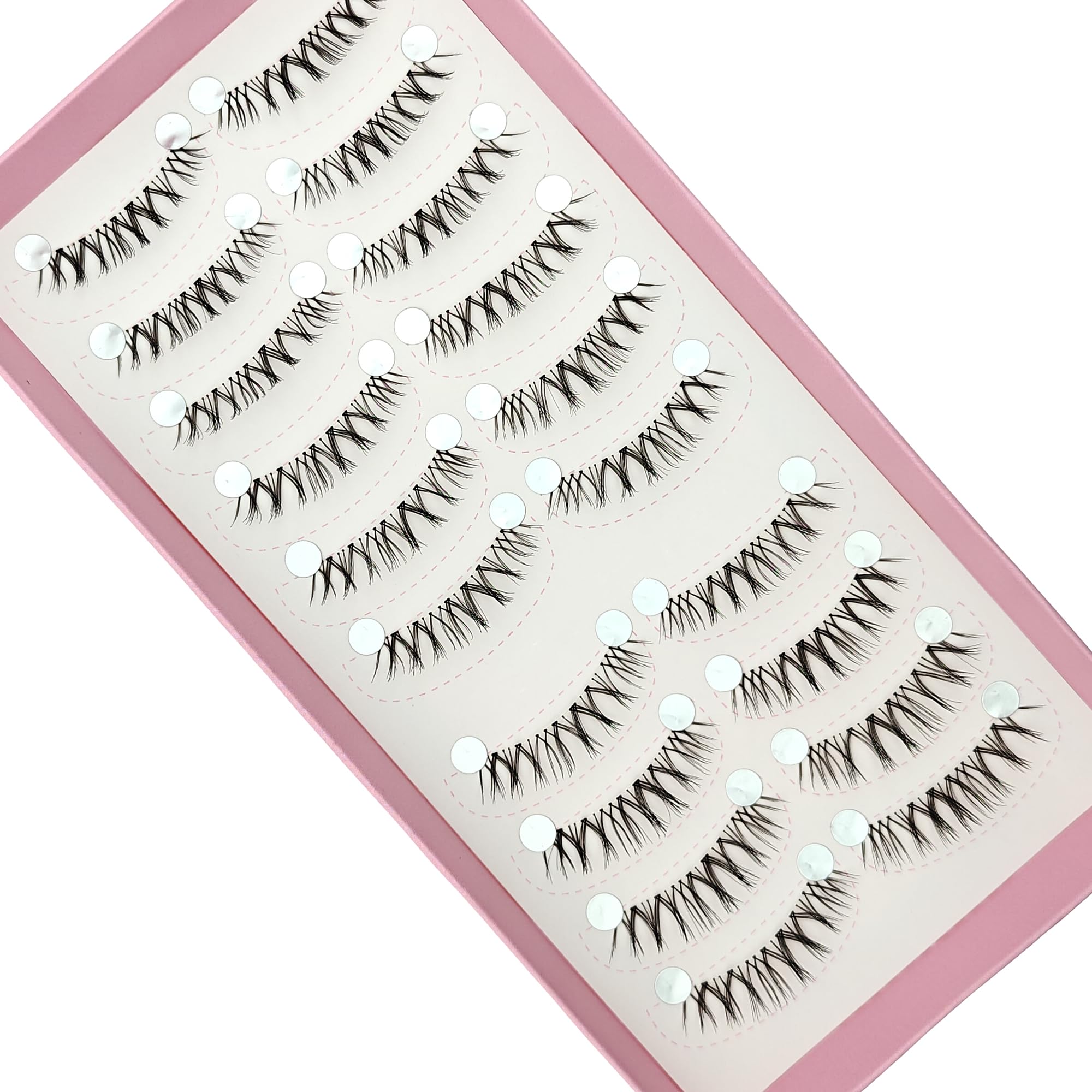 

DZANIK False Eyelashes, Clear Band, 10 Pairs Set