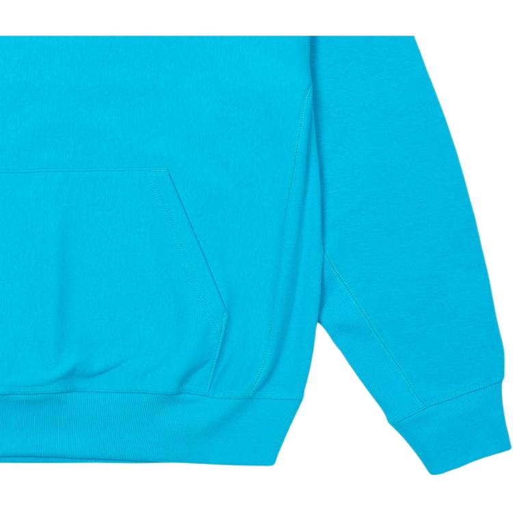 Palace X Carhartt WIP Collaboration FW24 Hood Plant Logo Kangaroo Pocket Ribbed Loose Fit Drawstring Hoodie Unisex Hoodies Blue I035649-37J-XX