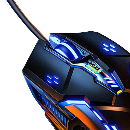 G5 Wired Mouse Mute Computer Accessories RGB BackLight Ergonomic USB 3200DPI E-Sports Mechanical