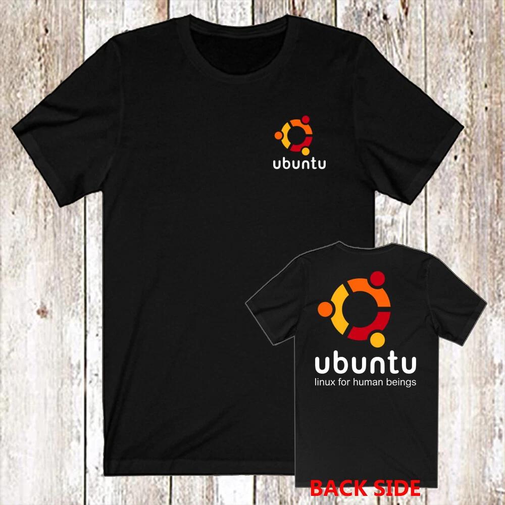 Ubuntu Linux Men s Black Size S-5XL XL