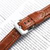 Vintage Crazy Horse Genuine Leather Watch Strap 22mm, Embossed Top Layer Cowhide Sport Band for Panerai