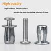 New Metal Rivet Nut Petal Shape Hex Phillips Lock Nuts M4 M5 M6 Jack Nuts