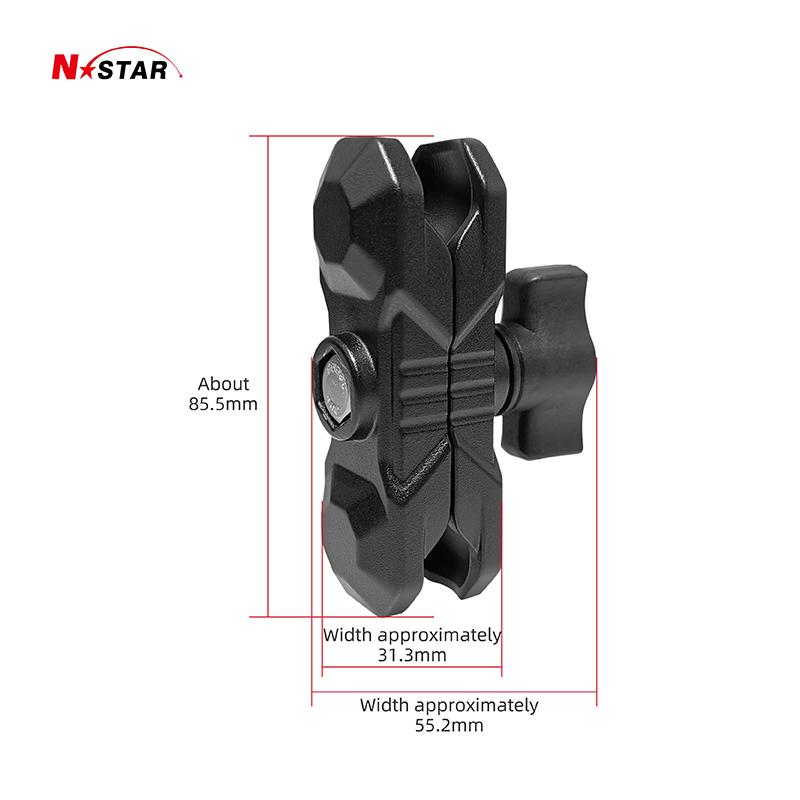 1 Inch 25mm Ball Head Mount Adapter Holder Handlebar Clamp Phone Ball Head Adapter Aluminum Ball Base Socket Arm Mount for Ram NS-B8