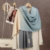 Marke Warmer Karomuster Kaschmir Poncho Schal Schal Luxuriöser Druck Dicke Pashmina Winterdecke Wickel Bufanda Lässiger Hijab Stolen Echarpe