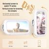 Cartoon Waterproof Shower Phone Holder with Rotatable Touch Screen and Brush Storage