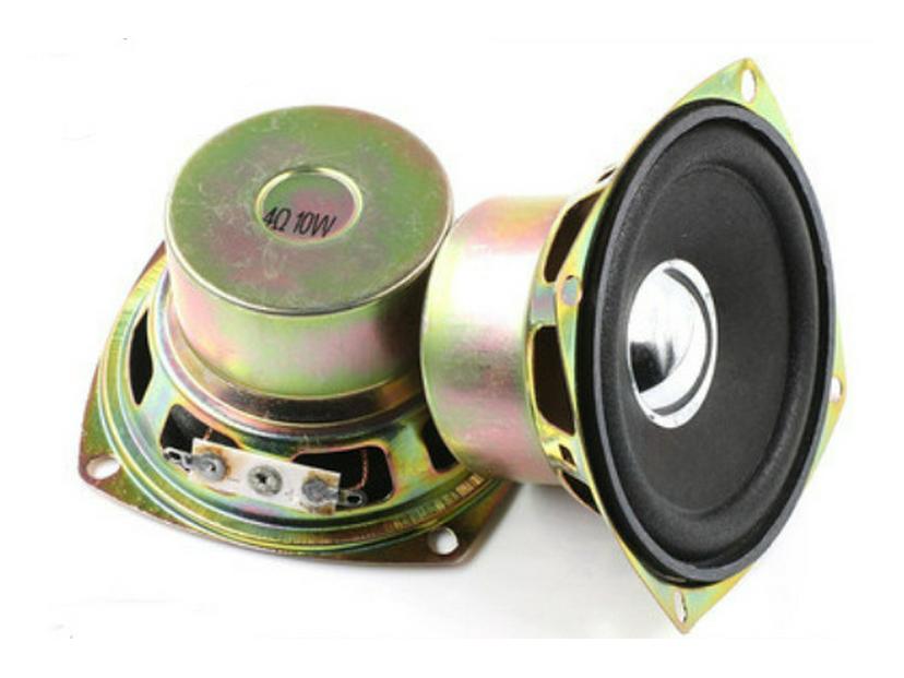 Iron Shell Paper Cone Speaker, Internal Magnet, 8 Ohm, 0.5W/1W, 50/57/66/77mm, 1mm Thickness