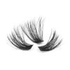 3D Faux Mink Lashes: European & American Messy Style, 80D Volume, Single Cluster Design.