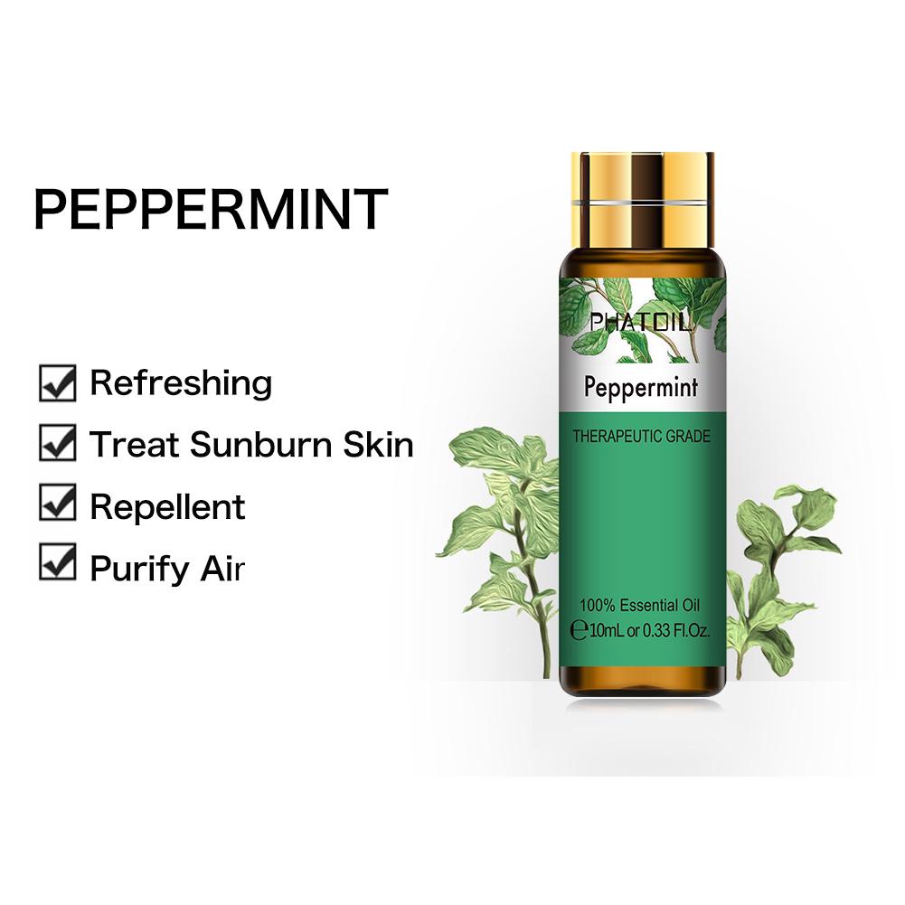 PHATOIL 3 Stück Zitronengras, Lavendel, Teebaumpflanze, ätherisches Öl, Luftreiniger, Körperentlastung, Rose, Vanille, Jasmin, Duftöl, DIY-Fruchtparfüm