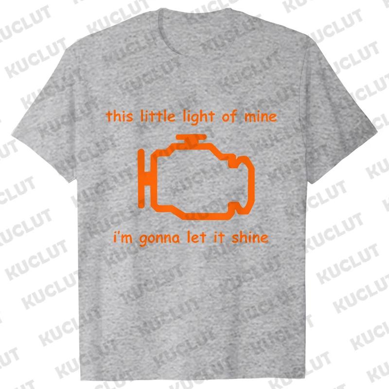 Oversized Men T Shirt Check Engine Oil Battery Print Harajuku Tshirt Hiphop Summer Streetwear Mechanic Repair Tshirt Y2k Top