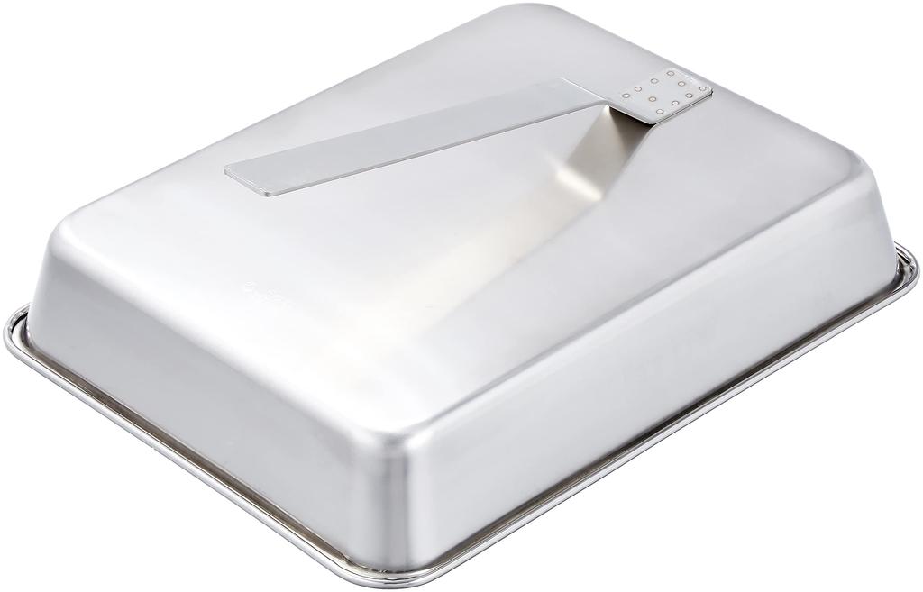 Endo Shoji TKG Teppanyaki Steak Cover with Size 8 x D x 410 x 295 x 67 Stainless Steel for Commercial GST09008 Handle, (W H) mm, Rust-Resistant