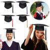 Graduation Cap with Tassel Doctoral Hat Matte Student Bachelor Hat Bachelor Graduation Cap for High School University College