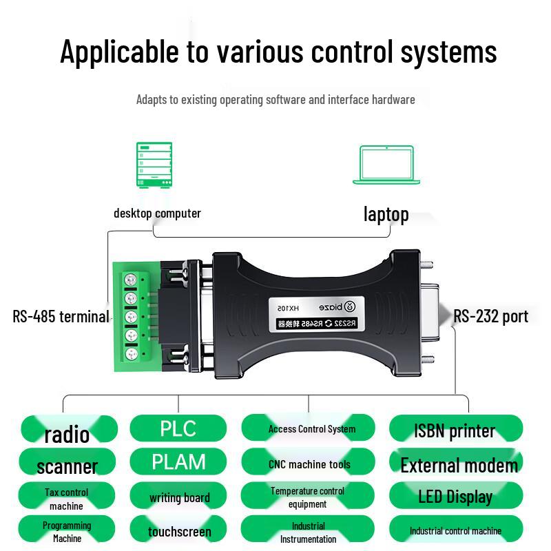 BIAZE RS RS232 To RS485 Industrial Bidirectional Converter