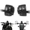Motorcycle 1"25mm Handlebar Control Switch With Wiring Harness Black/ Chrome For Harley Softail Dyna Sportster 883 1200 V-Rod