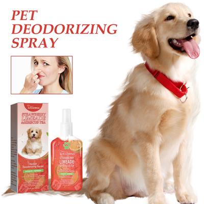 100Ml Pet Deodorant Sprey Uzun Ömürlü Köpek Koku Giderici Sprey Nötrleştirici Nazik Doğal Maddeler Kedi Koku Giderici Evcil Hayvan Aksesuarları