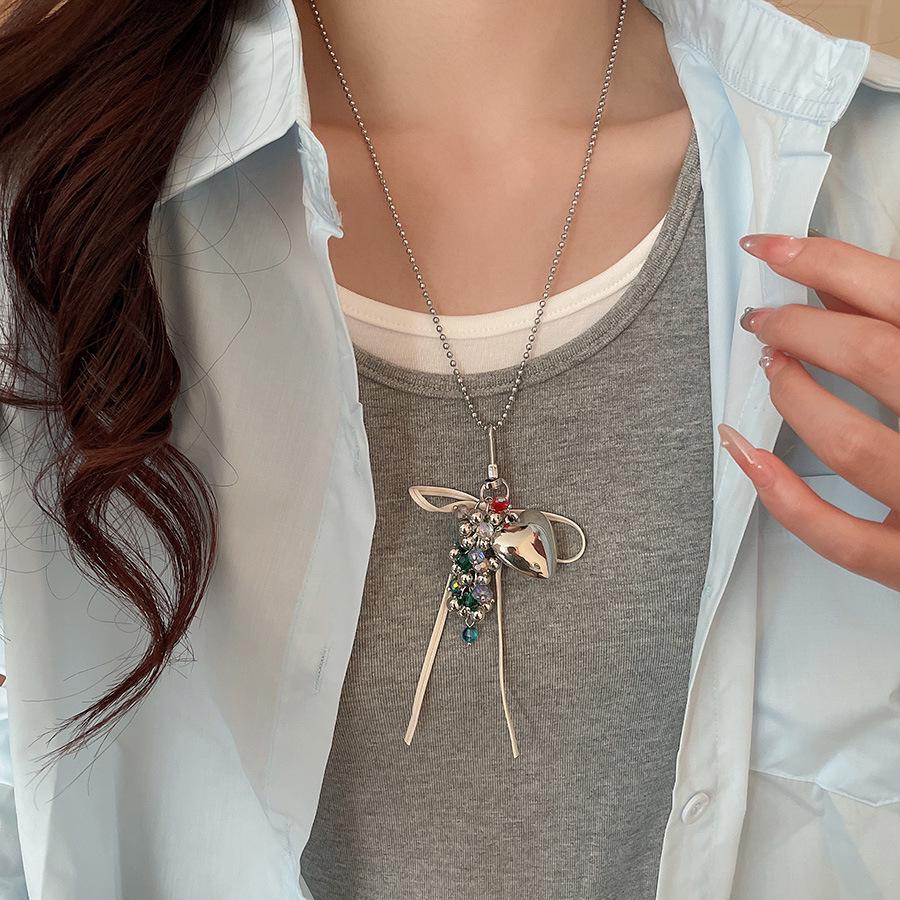 Böhmische Seestern-Halskette: Bunte Perlenkeramik Ethno-Stil mit gewebter Kordel für Damen