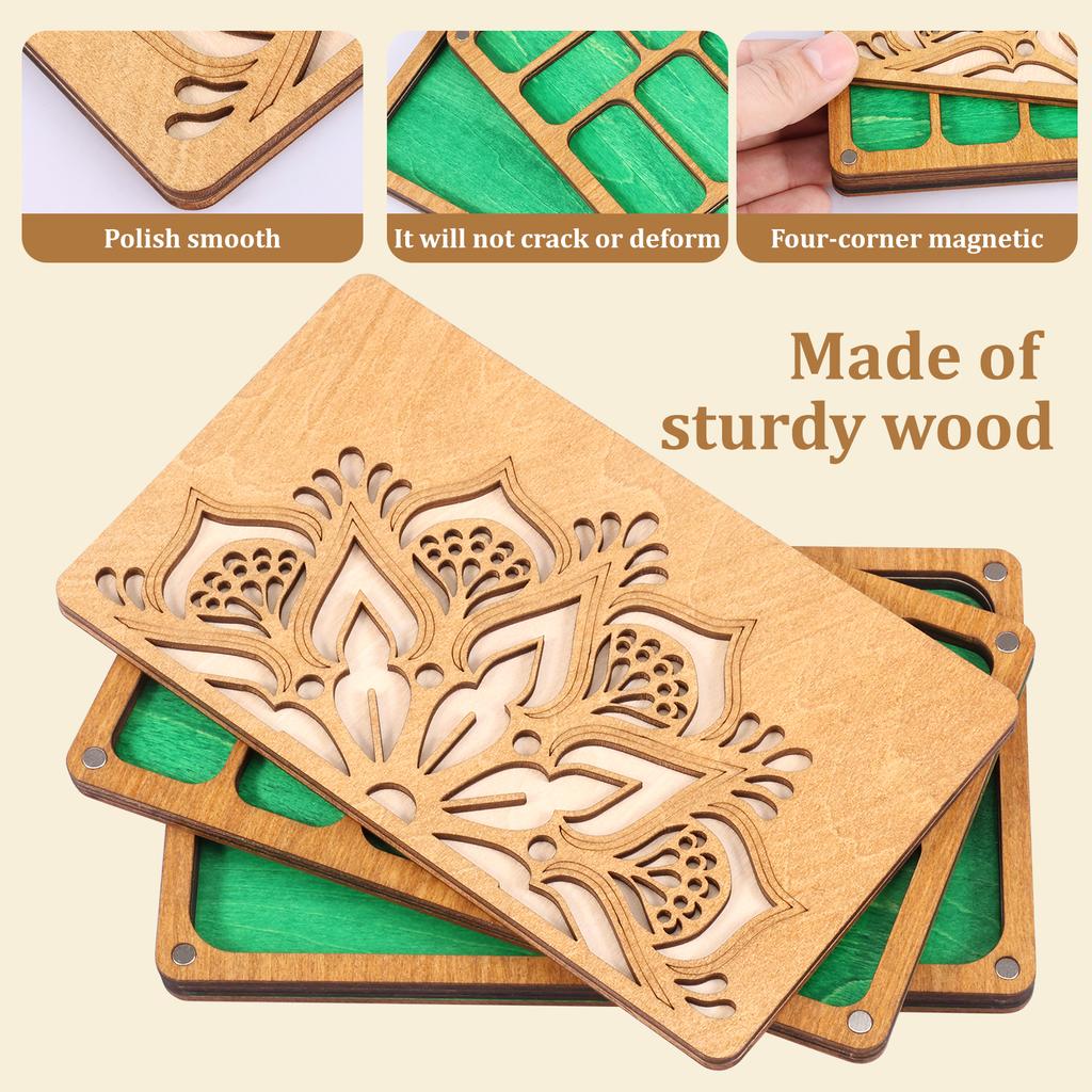 Houten Kralen Opberg Organizer Kralen Sorteerbakje Sieraden Maken Gereedschap Bakjes Kralen Organizer Dozen voor Kralenwerk Accessoires
