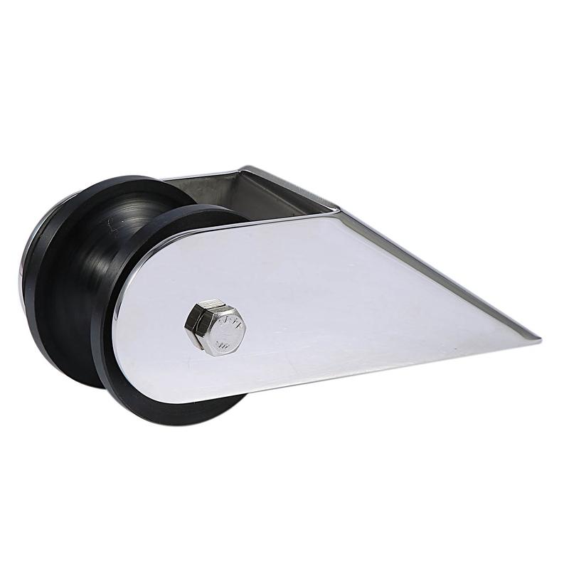 Marine Stainless Steel Boat Bow Anchor Roller Bracket Rollers For Yacht(Black)