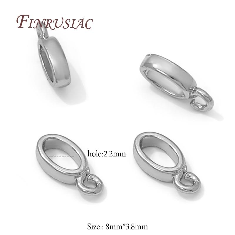 18K Vergoldete Ösen für Schmuck, Zubehör für Anhänger, Perlenabstandshalter, Anhängerhalter, Schmuckherstellungszubehör, Halskettenöse