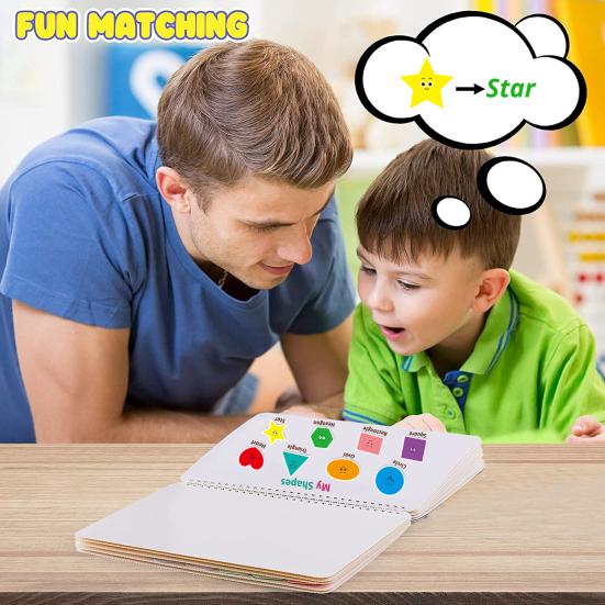 

1 комплект, удобное хранение, детская липкая книга, двухслойная, полезная для дошкольников