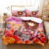 2024 Umineko When They Cry Bettwäscheset Einzelbett Twin Full Queen King Size Bettwäscheset Schlafzimmer für Erwachsene und Kinder Bettbezug-Set Anime Bettlaken