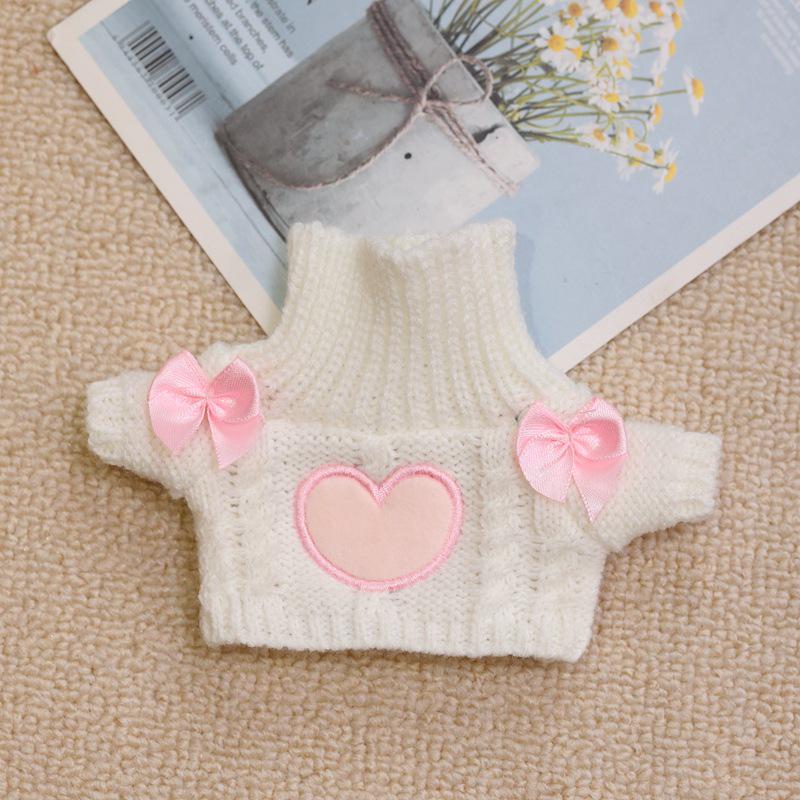 20cm Cotton Doll Accessories: Plush Dog Sweater, Scarf, Hat Set