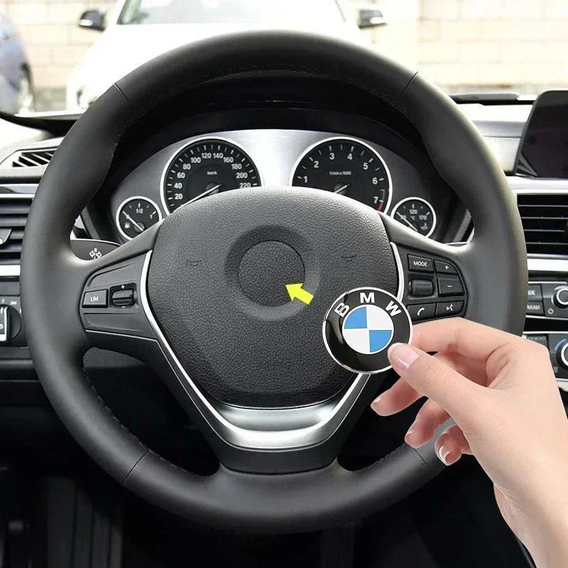1 Pièce 45mm Badge Emblème Autocollant Volant Voiture Auto-Styling Pour BMW E36 E46 E53 E90 E60 E61 E93 E87 X1 X3 X5 X6 F30 F20 F10