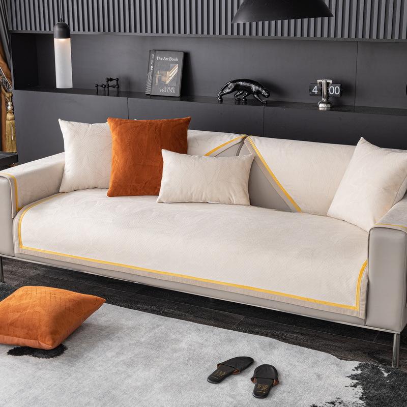 

Бархатная подушка для дивана с тиснением в Нидерландах, универсальная нескользящая подушка Four Seasons, современный простой двойной тканевый чехол для дивана 70*70